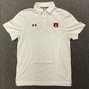 Auburn Under Armour Medium White Polo